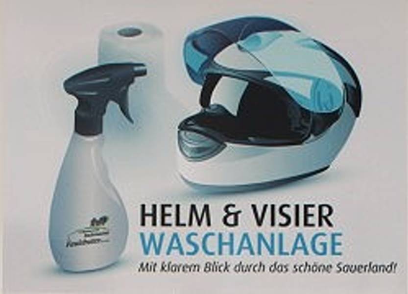 Helm- und Visier-Waschanlage am Landgasthof Rademacher